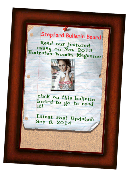 Stepford Wives Organization Bulleting Board at stepfordwife.com